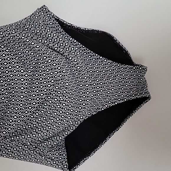 DKNY swimsuit one piece black white tommy control slimming geometric Design Sz.L - Picture 6 of 16